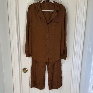 Nuuds Chocolate Satin Pajamas